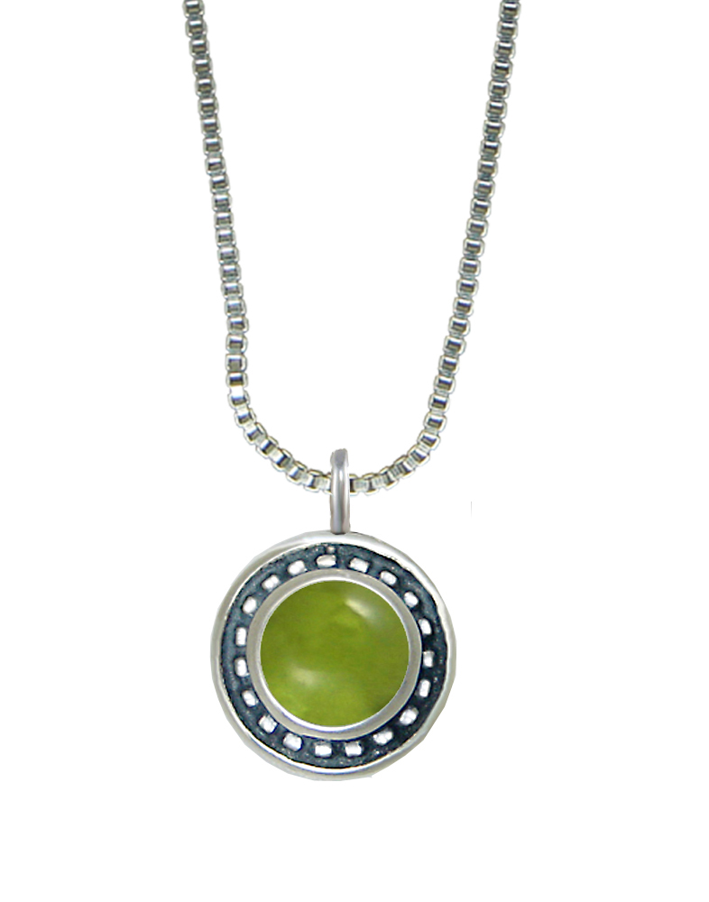 Sterling Silver Little Peridot Pendant Necklace